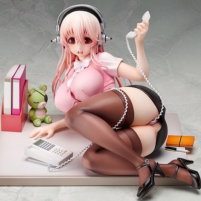 (image for) Super Sonico Clumsy Office Lady 1/6 Pre-owned A/A