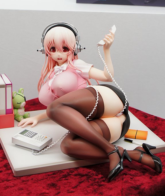 (image for) Super Sonico Clumsy Office Lady 1/6 Pre-owned A/B - Click Image to Close