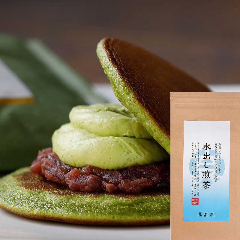 (image for) Shincha-en Matcha Dorayaki 5 pieces with Cold Brew Sencha Tea Bag