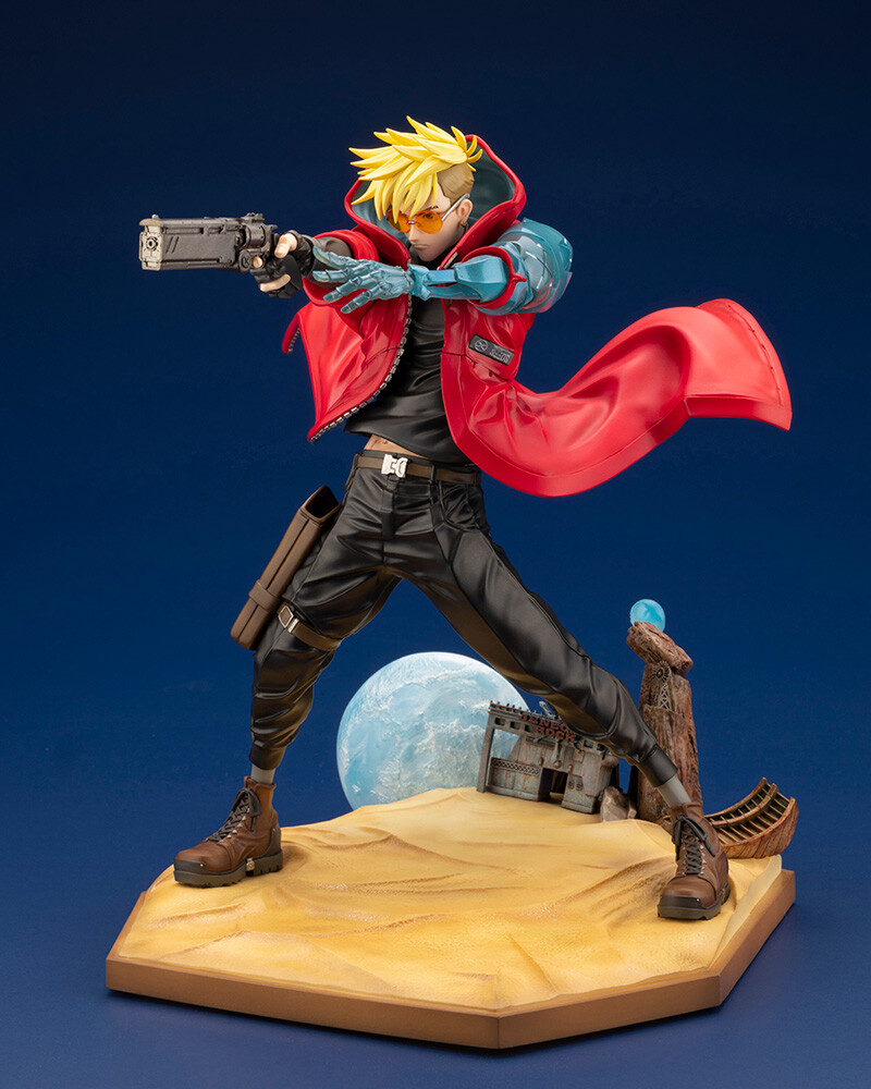 Trigun Stampede ARTFX J w/extra face Pre-owned A/B